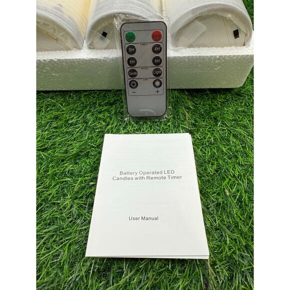 Set of 3 Battery-Operated LED Halloween Decorative Candles w/Rem Timer - Picture 3 of 7